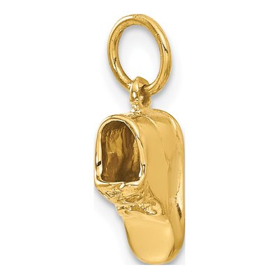 14K Yellow Gold Baby Shoe Charm – view 6