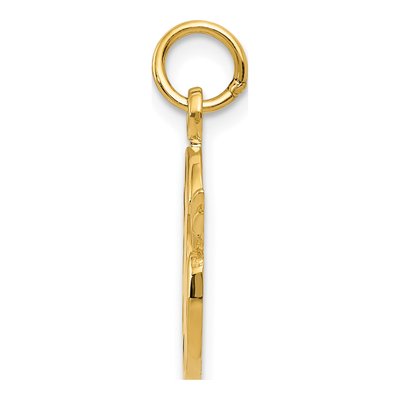 14K Yellow Gold Enameled Artist Palette Charm – view 3