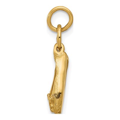 14K Yellow Gold Ballet Slippers Charm – view 3