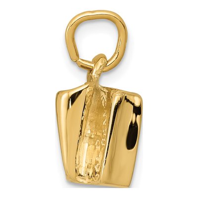 14K Yellow Gold 3-D Sardine Can Charm – view 3