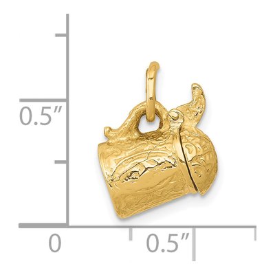 14K Yellow Gold 3-D Beer Stein Charm – view 3