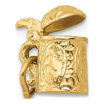 14K Yellow Gold 3-D Beer Stein Charm – view 4