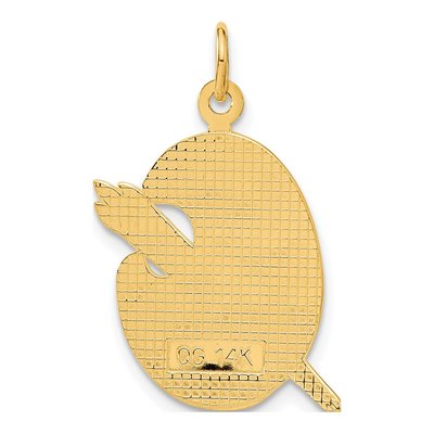 14K Yellow Gold Enamel Artist Palette Charm – view 4
