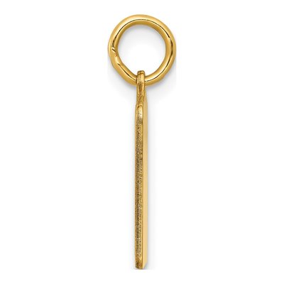 14K Yellow Gold Blue Enamel Birth Certificate Charm – view 3
