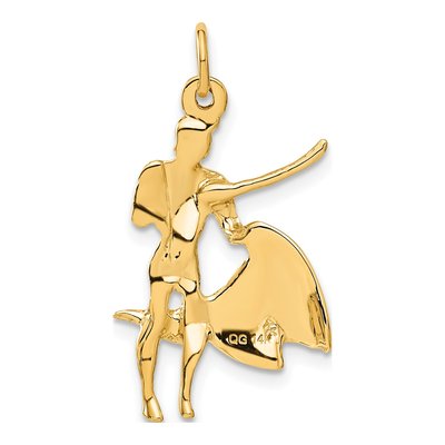 14K Yellow Gold Matador Pendant – view 4