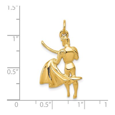 14K Yellow Gold Matador Pendant – view 5