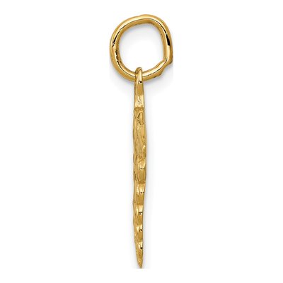 14K Yellow Gold Caduceus Pendant – view 3
