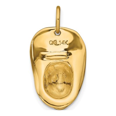 14K Yellow Gold 3-D Fireman's Helmet Charm – view 4
