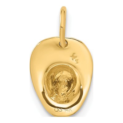 14K Yellow Gold 3-D Fireman's Helmet Charm – view 4