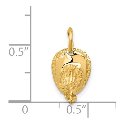 14K Yellow Gold 3-D Fireman's Helmet Charm – view 5