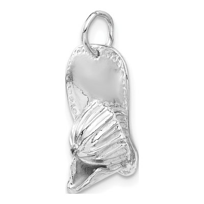 14K White Gold 3D Fireman's Helmet Pendant – view 5
