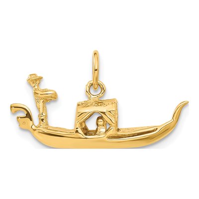 14K Yellow Gold 3-D Gondola Pendant – view 4