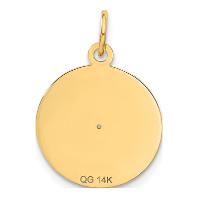 14K Yellow Gold Record Album Pendant – view 4