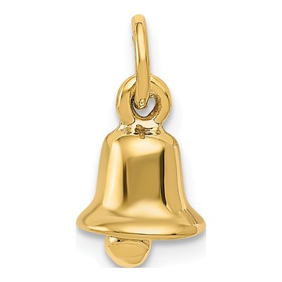 14K Yellow Gold 3-D Wedding Bell Charm