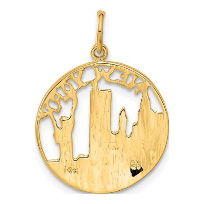 14K Yellow Gold York Skyline Pendant – view 4