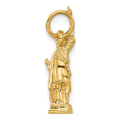14K Yellow Gold 3-D Statue of Liberty Charm – view 4