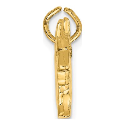 14K Yellow Gold Ruby Eye Scottie Dog Charm – view 3