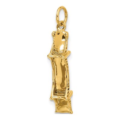 14K Yellow Gold 3D Mackinac Bridge Charm – view 6
