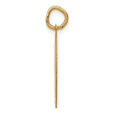 14K Yellow Gold Graduation Day Disc Charm – view 3
