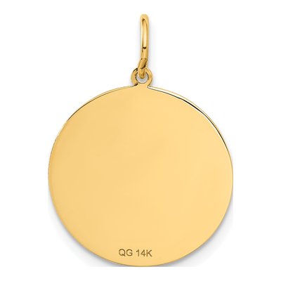 14K Yellow Gold Graduation Day Disc Charm – view 4