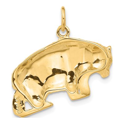 14K Yellow Gold Bear Pendant – view 4