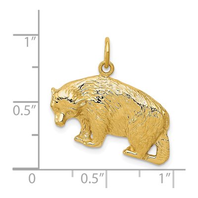 14K Yellow Gold Bear Pendant – view 5