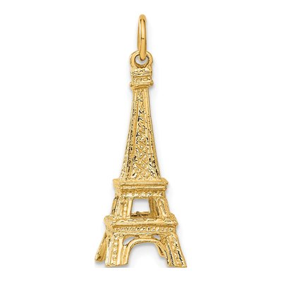14K Yellow Gold 3-D Eiffel Tower Charm – view 4