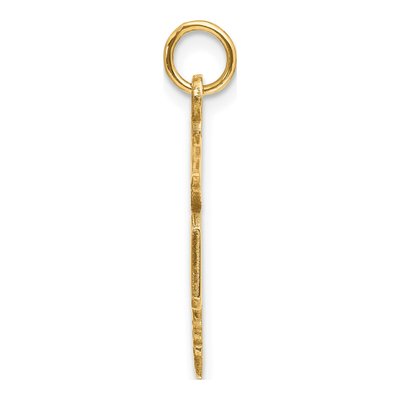 14K Yellow Gold Large Caduceus Pendant – view 3