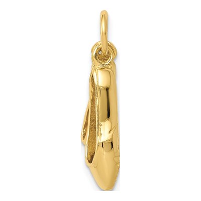 14K Yellow Gold Ballet Slippers Charm – view 3