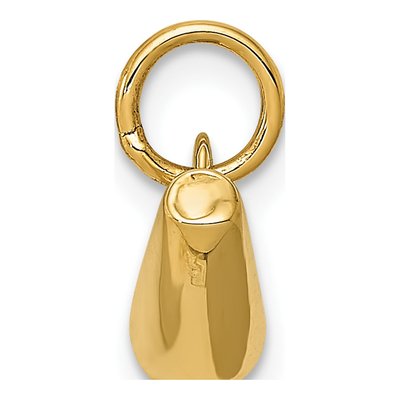 14K Yellow Gold 3-D Megaphone Pendant – view 4