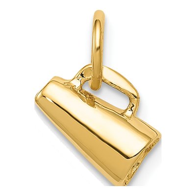 14K Yellow Gold 3-D Megaphone Pendant