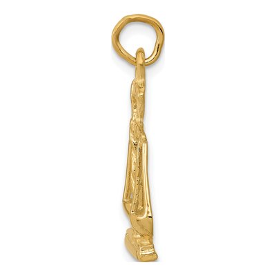 14K Yellow Gold Scales of Justice Pendant – view 3