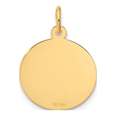 14K Yellow Gold Happy Anniversary Disc Charm – view 4