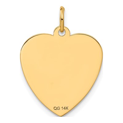 14K Yellow Gold Happy Birthday Heart Disc Charm – view 4