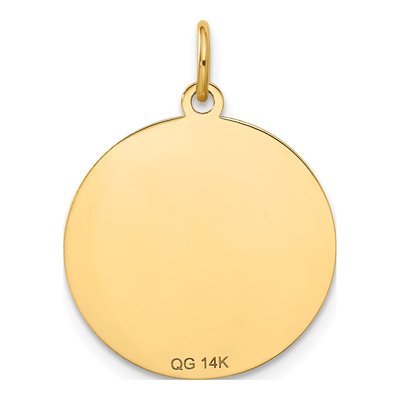 14K Yellow Gold Merry Christmas Disc Charm – view 4