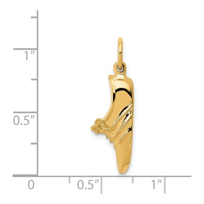 14K Yellow Gold Jogging Shoe Pendant – view 5