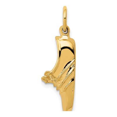 14K Yellow Gold Jogging Shoe Pendant