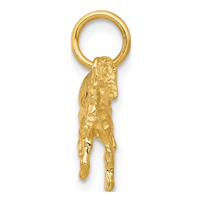 14K Yellow Gold Unicorn Pendant – view 2