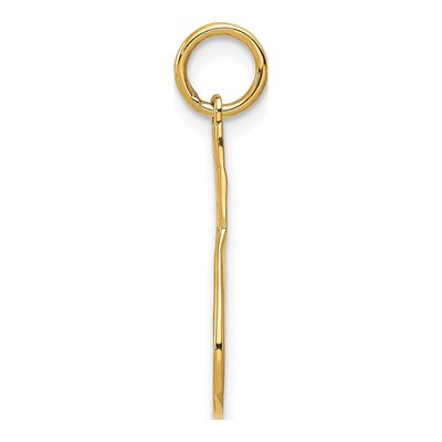 14K Yellow Gold Racquet Pendant – view 3