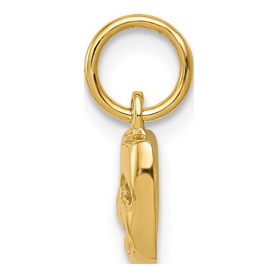 14K Yellow Gold Comedy Tragedy Theater Charm – view 3