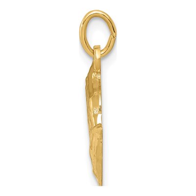 14K Yellow Gold Praying Hands Pendant – view 3