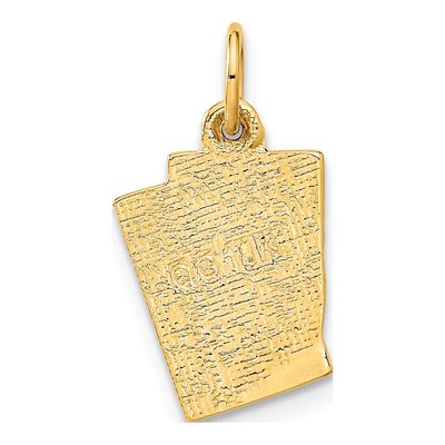 14K Yellow Gold Blackjack Cards Pendant – view 4