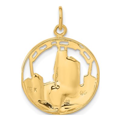 14K Yellow Gold Chicago Skyline Pendant – view 4