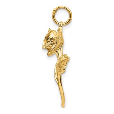 14K Yellow Gold CZ Pendant – view 3
