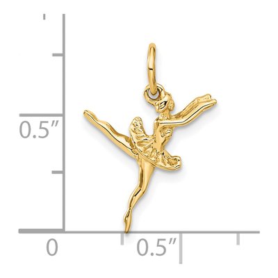 14K Yellow Gold 3-D Ballerina Pendant – view 5