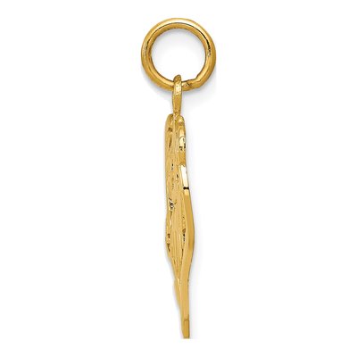 14K Yellow Gold MOM Heart Number 1 Pendant – view 3