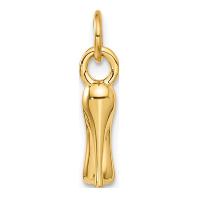 14K Yellow Gold Stiletto Shoe Pendant – view 4