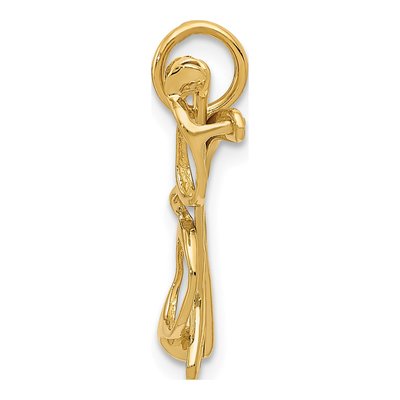 14K Yellow Gold 3-D Glasses Charm – view 3