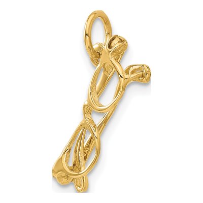 14K Yellow Gold 3-D Glasses Charm – view 5