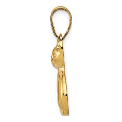 14K Yellow Gold Cat Pendant – view 3